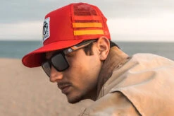 HWV 4 Speed Stripe Trucker Hat Red -Heatwave 4 speed hat