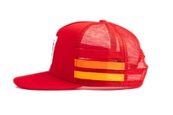 HWV 4 Speed Stripe Trucker Hat Red -Heatwave 4 Speed Stripe Hat 3