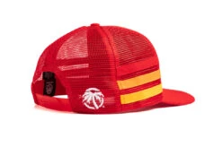 HWV 4 Speed Stripe Trucker Hat Red -Heatwave 4 Speed Stripe Hat 4