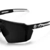 Future Tech Sunglasses: Bones Customs Z87+ -Heatwave Black Bones Side