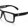 VISE Z87 Sunglasses Black Frame: Clear Lens -Heatwave Black Clear Angle
