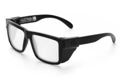 VISE Z87 Sunglasses Black Frame: Clear Lens -Heatwave Black Clear Angle Black