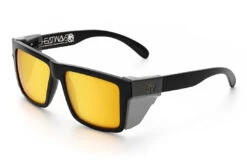 VISE Z87 Sunglasses Black Frame: Gold Lens -Heatwave Black Gold Rush Angle1 SmokeSS