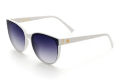 Carat Sunglasses: White -Heatwave Carat White Purple Rain