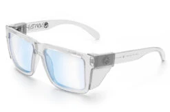 XL VISE Z87 Sunglasses Vapor Clear Frame: Blue Light Blocking -Heatwave Clear Blue Light Angle Clear