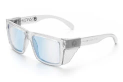 VISE Z87 Sunglasses Vapor Clear Frame: Blue Light Blocking Lens 6 VISE Z87 Sunglasses Vapor Clear Frame: Blue Light Blocking Lens -Heatwave Clear Clear Blue Light Angle Clear