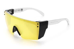 Lazer Face Glasses: HI-VIS YELLOW Z87 7 Lazer Face Glasses: HI-VIS YELLOW Z87 -Heatwave Clear Hi Vis Yellow Angle Black