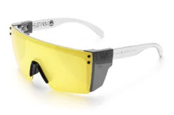 Lazer Face Glasses: HI-VIS YELLOW Z87 8 Lazer Face Glasses: HI-VIS YELLOW Z87 -Heatwave Clear Hi Vis Yellow Angle Smoke