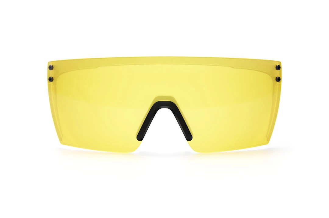Lazer Face Glasses: HI-VIS YELLOW Z87 Lazer Face Glasses: HI-VIS YELLOW Z87 -Heatwave Clear Hi Vis Yellow Front