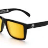 H2O XL VISE Floating Sunglasses: -Heatwave H2O Black Gold Rush Angle