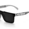 Quatro Sunglasses: Hydroshock Grey -Heatwave HydroShock Black Angle