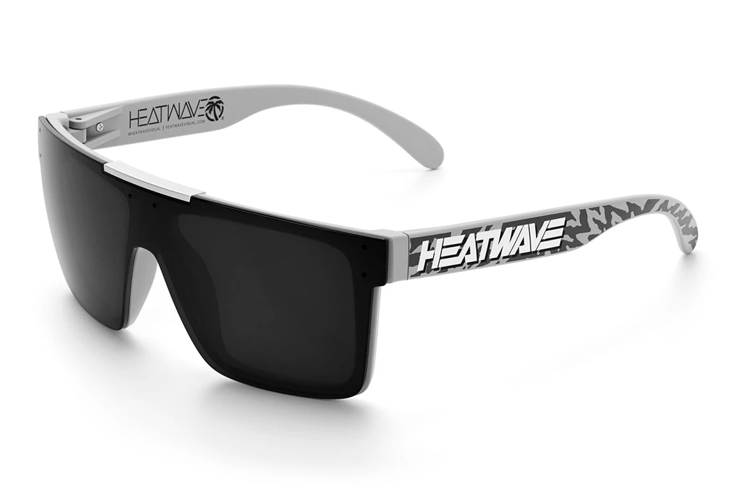 Quatro Sunglasses: Hydroshock Grey Quatro Sunglasses: Hydroshock Grey -Heatwave HydroShock Black Angle