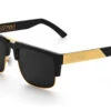 Interceptor 2.0 Sunglasses: BLACK/GOLD -Heatwave Interceptor Black Gold Black Angle