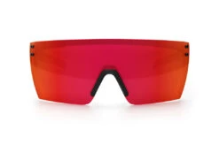 Performance Lazer Face Sunglasses: Red/Orange Z87+ -Heatwave LazerFace Perf Black Matte Firestorm Front