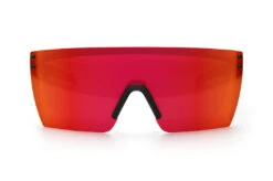 Performance XL Lazer Face Sunglasses: Red/Orange Z87+ -Heatwave LazerFace XL Perf Black Matte Firestorm Front
