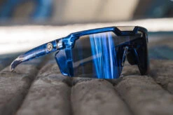 Future Tech Sunglasses: Neon Blue Frame Z87+ -Heatwave Neon Future Tech