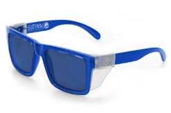 XL VISE Z87 Sunglasses Neon Blue Frame -Heatwave Neon Blue Clear 602a8247 9ba4 4417 9e18 66ef7f1ab989
