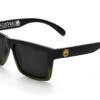 VISE Sunglasses: OD Green Fader -Heatwave OD Green Fader Black Angle