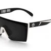 Lazer Face Sunglasses: White Frame Rusty Butcher Customs -Heatwave Rusty Butcher Black Angle