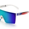 Lazer Face Sunglasses: White Frame Speed Eagle White Customs -Heatwave Speed Eagle Galaxy Angle