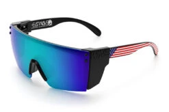 Lazer Face Sunglasses: Stars & Stripes USA Z87 -Heatwave Stars Stripes USA Black Angle Black