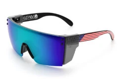 Lazer Face Sunglasses: Stars & Stripes USA Z87 -Heatwave Stars Stripes USA Black Angle Smoke