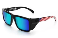 XL VISE Z87 Sunglasses: Stars And Stripes USA -Heatwave Stars Stripes USA Galaxy Angle Black