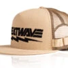 HWV Bolt Rip Stop Trucker Hat -Heatwave Tan hat 1 Revise