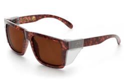 XL VISE Z87 Sunglasses Tortoise Frame: -Heatwave Tortoise Brown Angle Clear