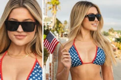 USA VISE Sunglasses: GLOSS BLACK 7 USA VISE Sunglasses: GLOSS BLACK -Heatwave USAVISE GIRL