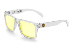 VISE Z87 Sunglasses Vapor Clear Frame: -Heatwave Vise Clear HiVis Yellow