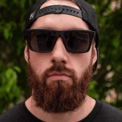 XL VISE Z87 Sunglasses Black Frame: Black Lens -Heatwave aaron XL w XL text