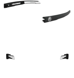 Custom Future Tech -Heatwave arm performance black with black and white emblems