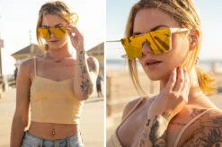 Clarity Sunglasses: Marble -Heatwave calrity marble
