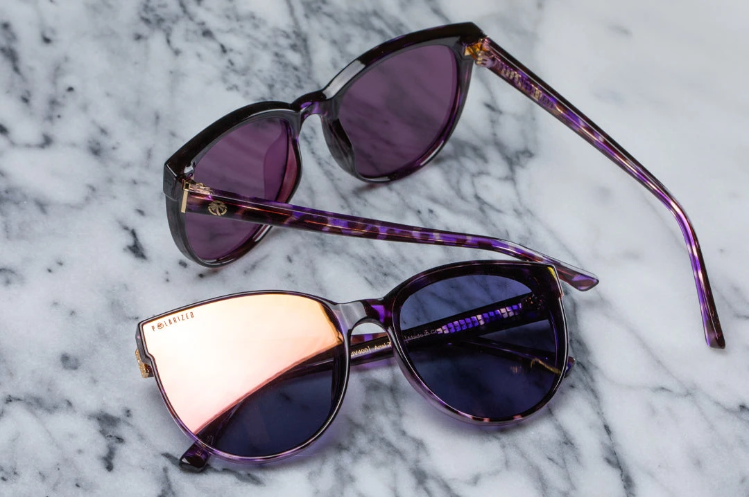 Carat Sunglasses: Velvet Tortoise Carat Sunglasses: Velvet Tortoise -Heatwave carat skylinepurple 3