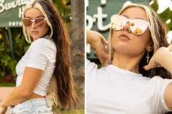 Carat Sunglasses: White -Heatwave carat white girl