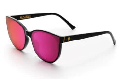 Carat Sunglasses: BLACK -Heatwave carat black render fushia