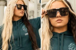 Clarity Sunglasses: White 4 Clarity Sunglasses: White -Heatwave clarity white girl2