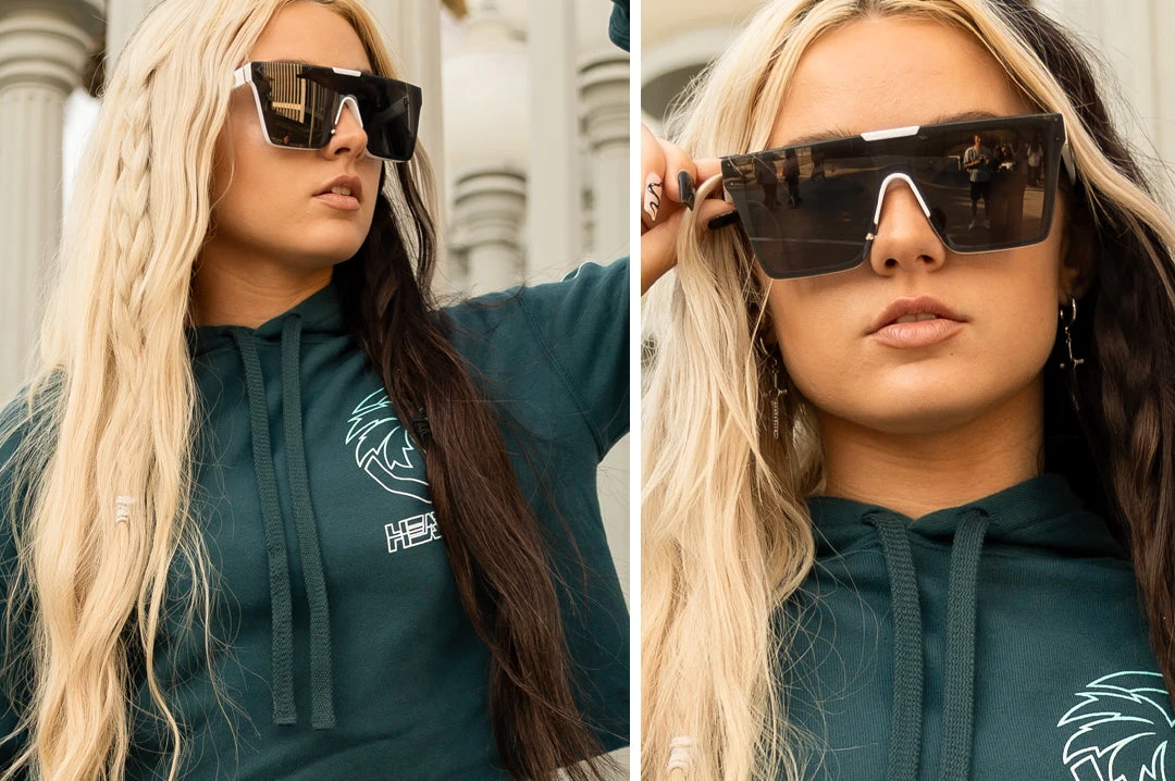 Clarity Sunglasses: White Clarity Sunglasses: White -Heatwave clarity white girl2