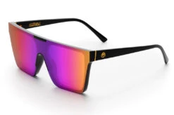 Clarity Sunglasses: BLACK -Heatwave clarity black render FUSHIA