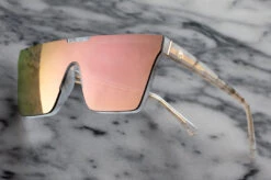 Clarity Sunglasses: Marble -Heatwave clarity marble
