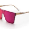 Clarity Sunglasses: Marble -Heatwave clarity marble render FUSHIA