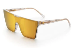 Clarity Sunglasses: Marble -Heatwave clarity marble render GOLD