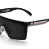 Lazer Face Sunglasses: GM Goodwrench Customs -Heatwave lazer face BLACK with gray nose