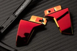 Performance Lazer Face Sunglasses: Red/Orange Z87+ -Heatwave lazer red