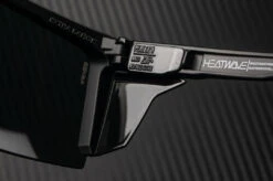 Performance XL Lazer Face Sunglasses: Black Z87+ 5 Performance XL Lazer Face Sunglasses: Black Z87+ -Heatwave lazer side shield detail 1