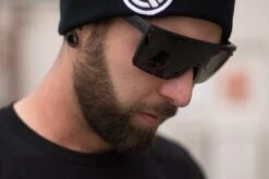 Lazer Face Sunglasses: Black Z87 -Heatwave lazer blk