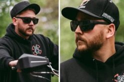 Performance Vise Sunglasses: Black Z87+ -Heatwave performance vise lifestyle