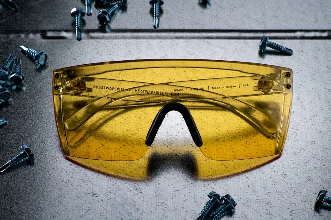 Lazer Face Glasses: HI-VIS YELLOW Z87 Lazer Face Glasses: HI-VIS YELLOW Z87 -Heatwave yellows